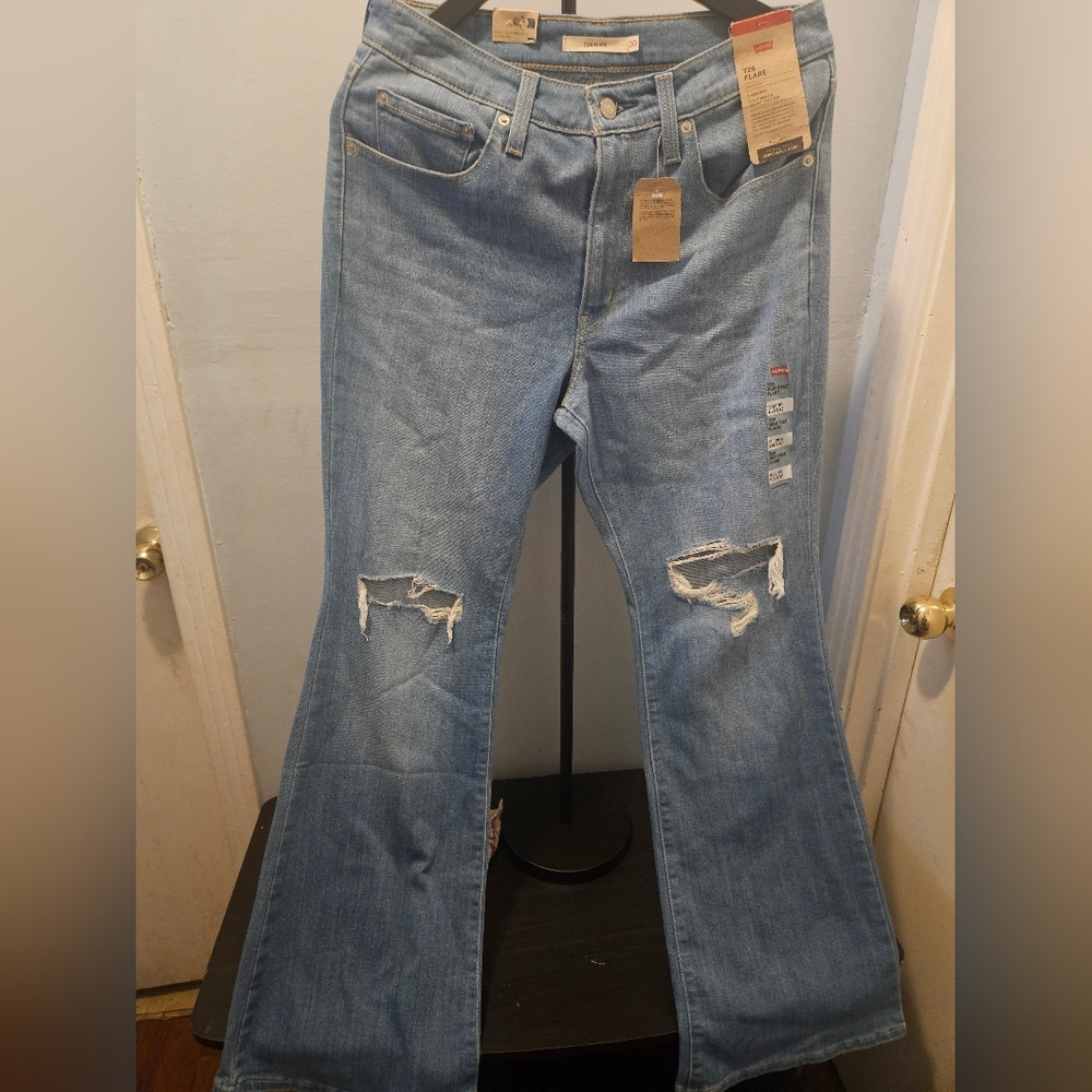 Levi's Light Blue Flare Jeans